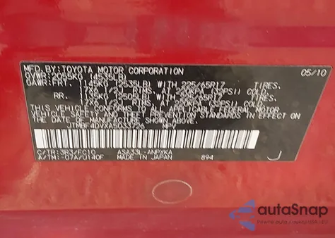 2010 Toyota Rav4 from USA, damaged, VIN JTMBF4DVXA5033726